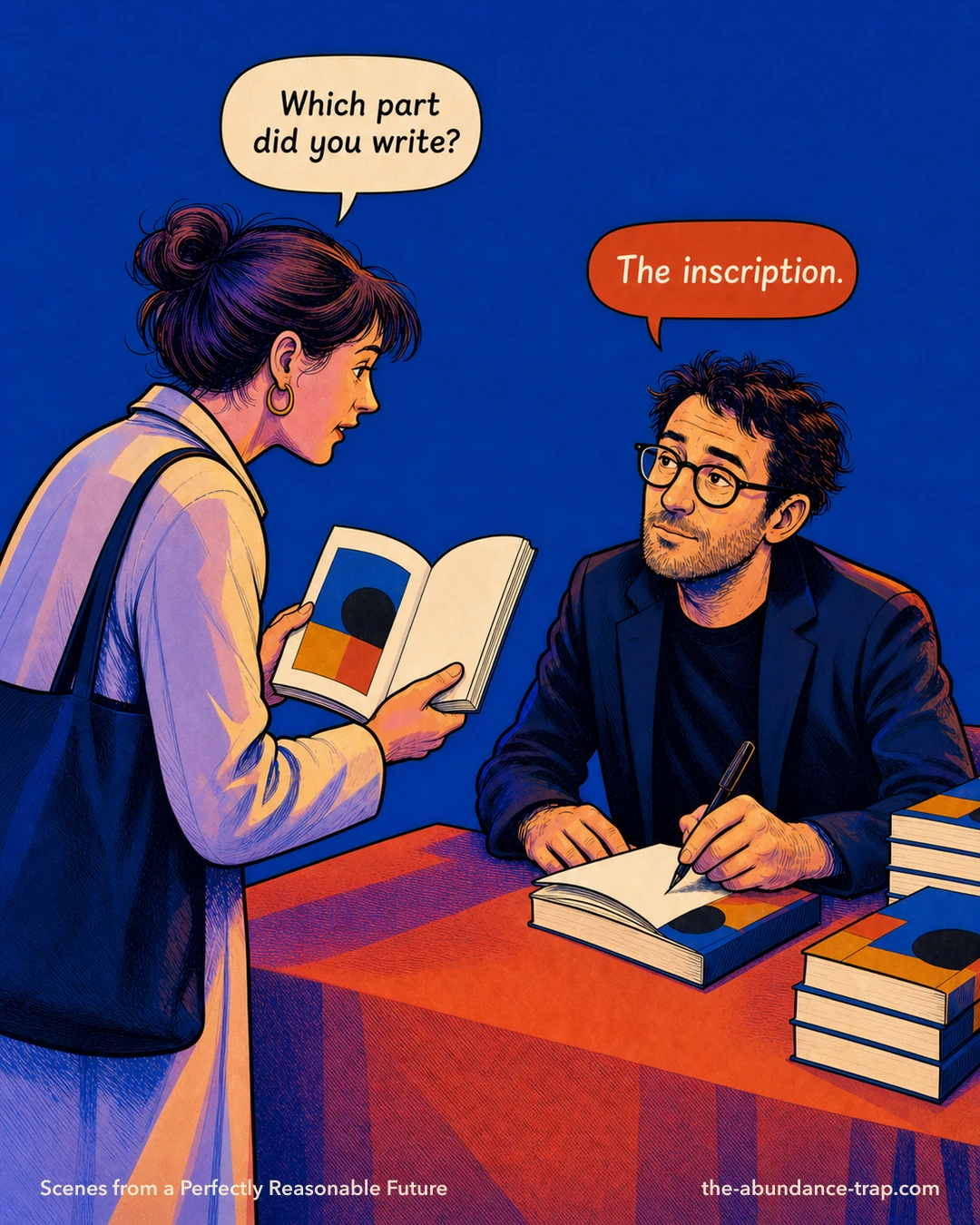 The Book Signing cartoon