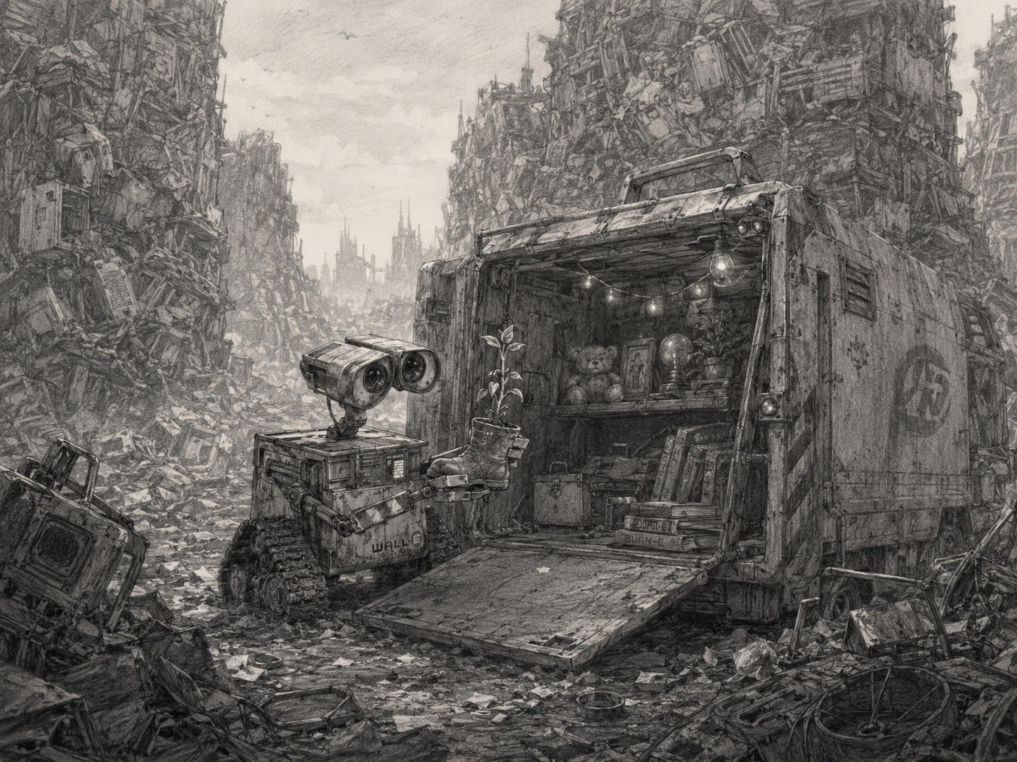 WALL-E treating rescued objects as signs of memory, taste, and care